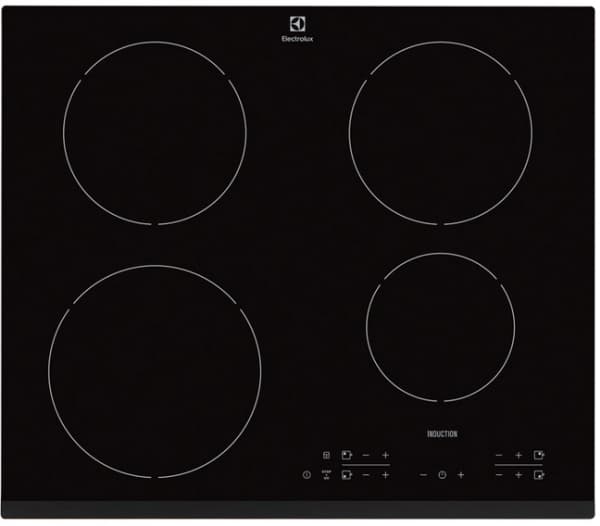 Electrolux HOI630MF - Induksjonskomfyrtopp - 4 plater - Nisje - bredde: 56 cm - dybde: 49 cm - med avfaset front - svart