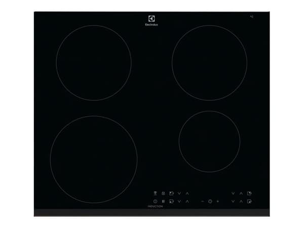 Electrolux HOI630MF - Induktionshäll - 4 kokplattor - Fördjupning - bredd: 56 cm - djup: 49 cm - med fasad framsida - svart Svart