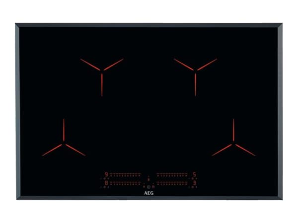 AEG IPE84531FB, Musta, Kiinteä, 78 cm, Keittoalueinduktioliesi, Lasi, 4 alue(tta) musta