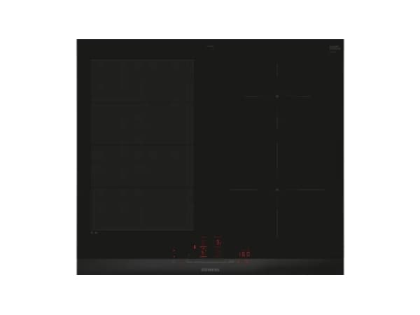 Siemens iQ700 EX675HEC1E, Sort, Innebygget, 60 cm, Sonebasert induksjon, Glass-keramikk, 4 zone(s) Sort
