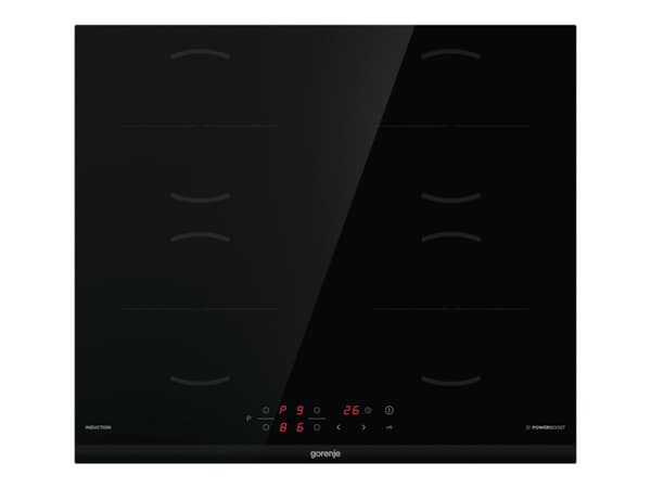 Gorenje GI6401BCE - Induksjonskomfyrtopp - 4 plater - Nisje - bredde: 56 cm - dybde: 49 cm - med skråkant - svart Sort