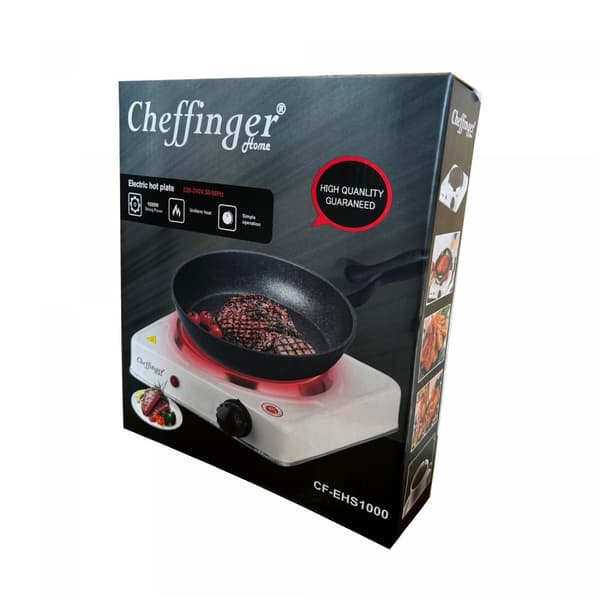 Cheffinger CF-EHS1000: 1000W sähkökäyttöinen keittolevy - yksiosainen