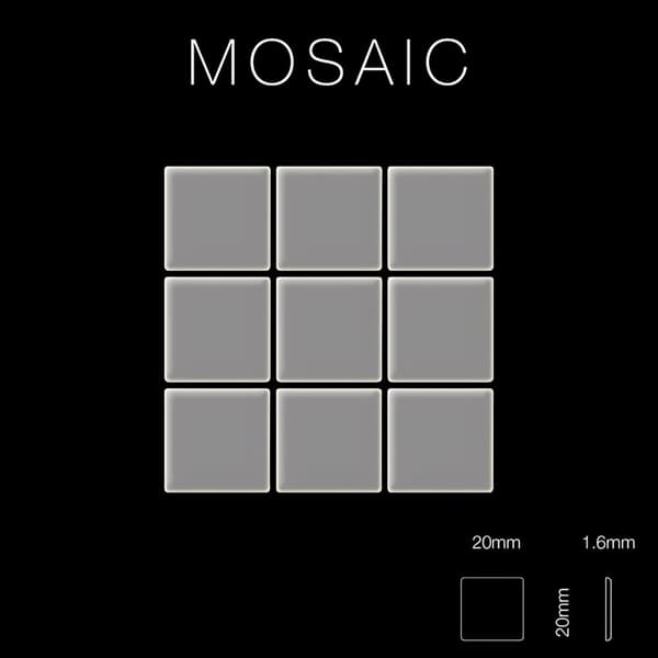 Metalli mosaiikki ruostumaton teräs ALLOY S-House-S-S-B peili kiillotettu harmaa 1,04 m2