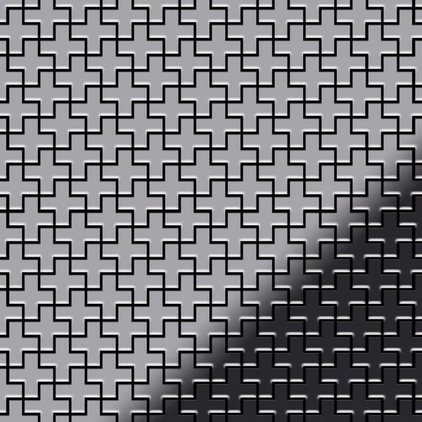Metal mosaik Rustfrit stål ALLOY S-Kismet &amp; Karma-Ti-SM spejl poleret grå 0,88 m2