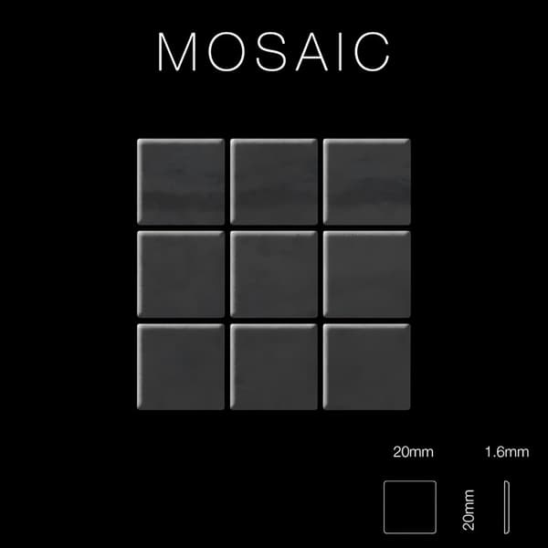 Metal mosaik Rastål ALLOY S-House-BM rullende ark grå 1,04 m2