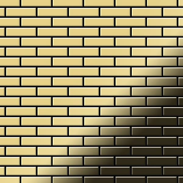 Metal mosaik Messing ALLOY S-Kismet-Ti-AB rullende ark gylden 0,88 m2