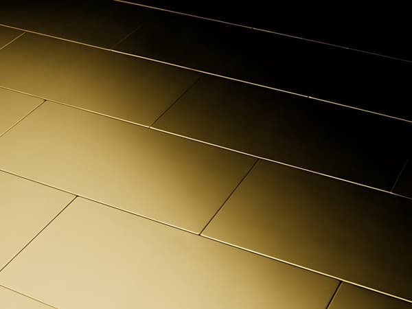Metallmosaik mässing ALLOY S-Kismet &amp; Karma-Ti-GB rullande ark guld 0,58 m2
