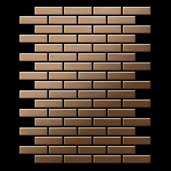 Metalli mosaiikki titaani  ALLOY S-Kink-Ti-SM harjattu kupari 0,88 m2