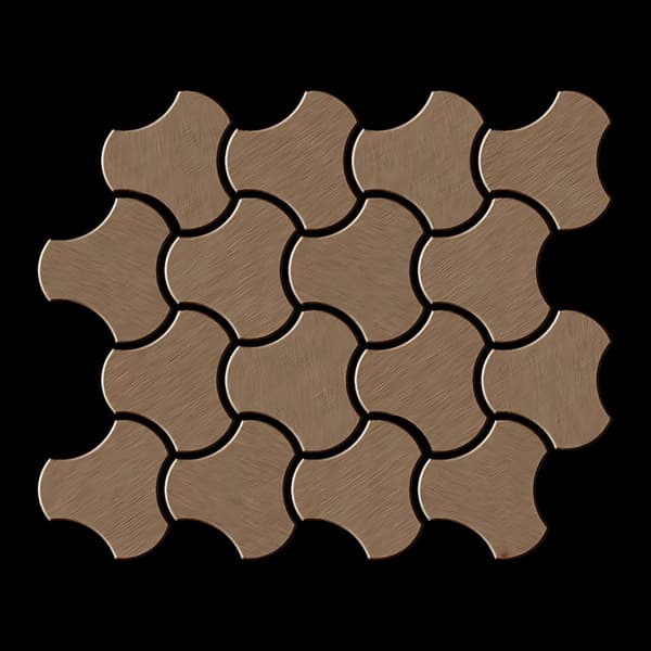 Metal mosaik Titanium ALLOY S-Medallion-S-S-MA poleret kobber 0,75 m2