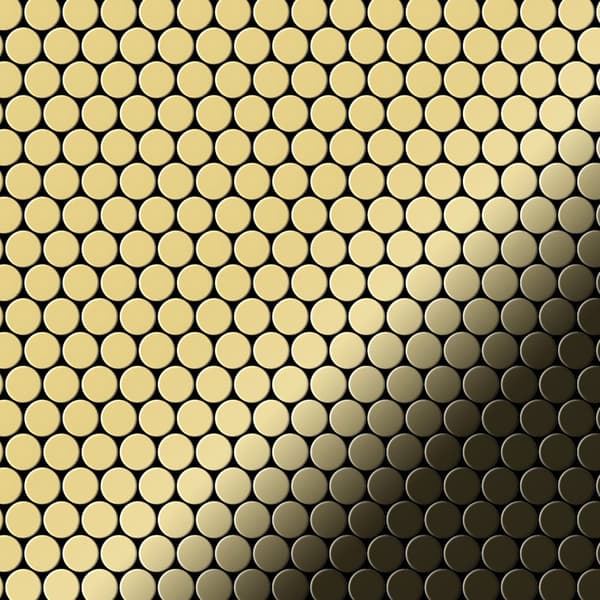 Metal mosaik Messing ALLOY S-Kink-S-S-M rullende ark gylden 0,88 m2