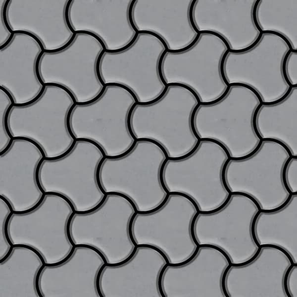 Metal mosaik Rustfrit stål ALLOY S-Linear-RS mat grå 0,75 m2