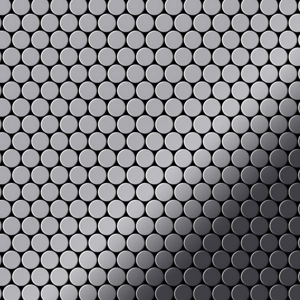 Metal mosaik Rustfrit stål ALLOY S-Karma-S-S-MA spejl poleret grå 0,88 m2