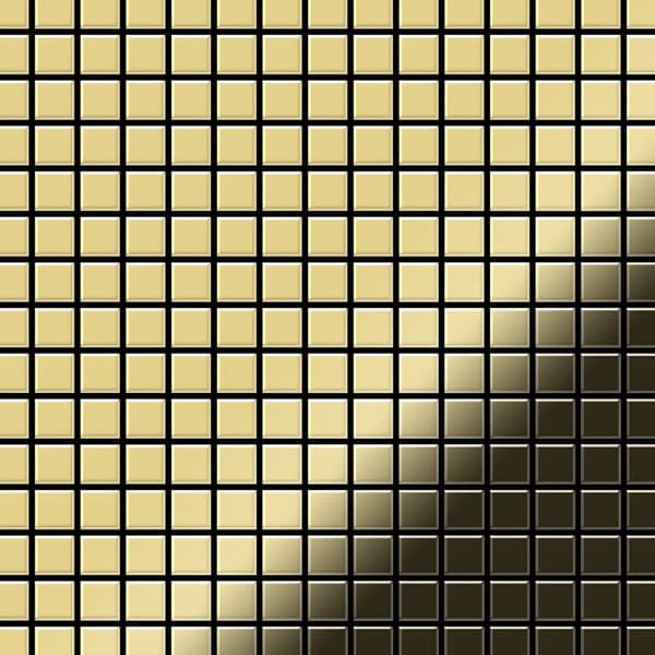Metallmosaik mässing ALLOY S-House-CM rullande ark guld 1,04 m2