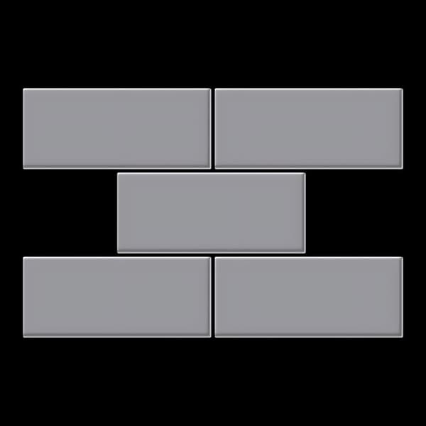 Metal mosaik Rustfrit stål ALLOY S-Kismet-Ti-SB mat grå 0,58 m2