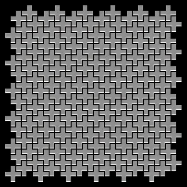 Metal mosaik Rustfrit stål ALLOY S-Kismet &amp; Karma-Ti-SB poleret grå 0,88 m2