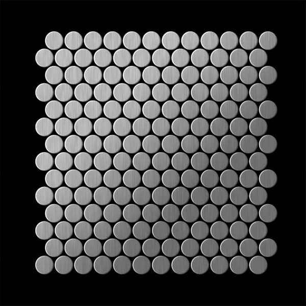 Metal mosaik Rustfrit stål ALLOY S-Karma-S-S-M poleret grå 0,88 m2