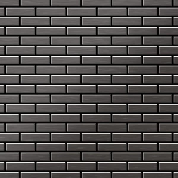 Metallmosaik titan ALLOY S-Kismet-S-S-B borstad grå 0,88 m2