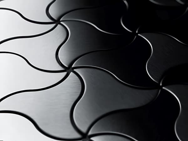 Metallmosaik titan ALLOY S-Infinit-Ti-SM borstad grå 0,67 m2