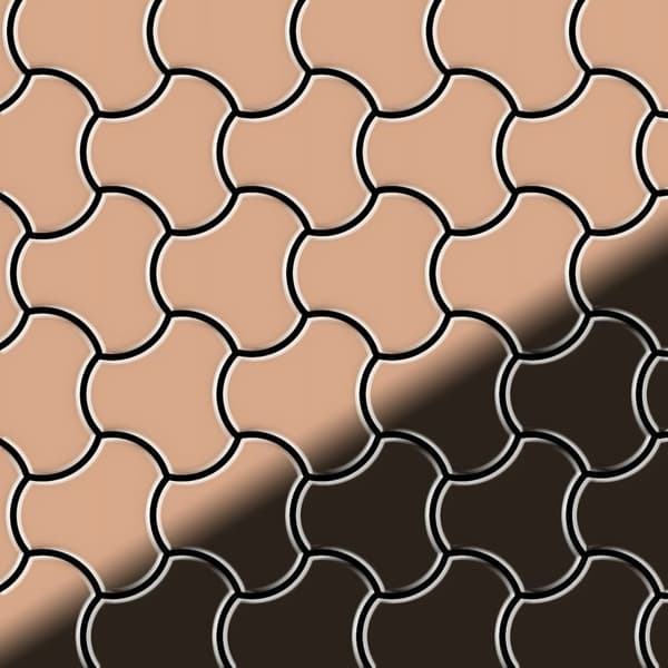 Metallmosaik koppar ALLOY S-Medallion-Ti-SM rullande ark koppar 0,75 m2