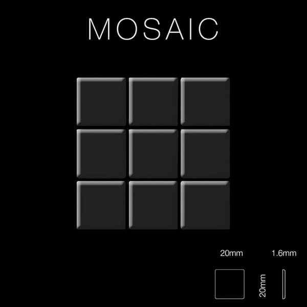 Metalli mosaiikki titaani  ALLOY S-House-Ti-SB peili kiillotettu harmaa 1,04 m2