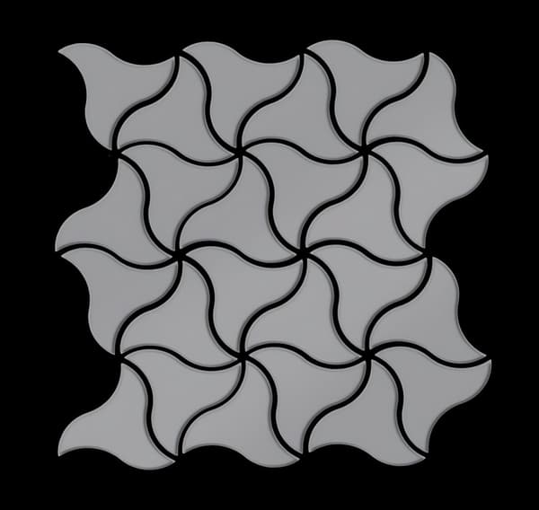 Metallmosaik rostfritt stål ALLOY S-Infinit-S-S-M matt grå 0,67 m2