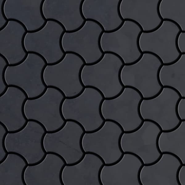 Metallmosaik råstål ALLOY S-Medallion-BM rullande ark grå 0,75 m2