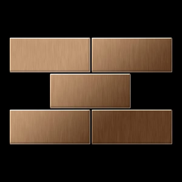 Metal mosaik Titanium ALLOY S-Kismet-BM poleret kobber 0,58 m2