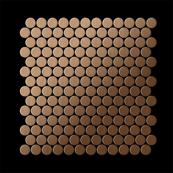 Metallmosaik titan ALLOY S-Karma-Ti-GM borstad koppar 0,88 m2