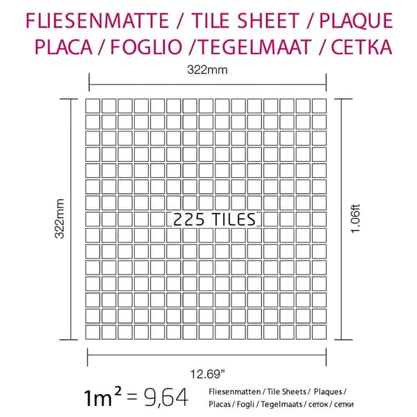 Metalli mosaiikki kupari ALLOY S-House-Ti-SM valssattu kupari 1,04 m2