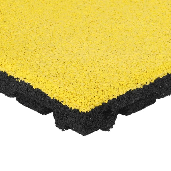 Kumilaatta EPDM pintakerros - 50 x 50 cm - 45 mm - Keltainen