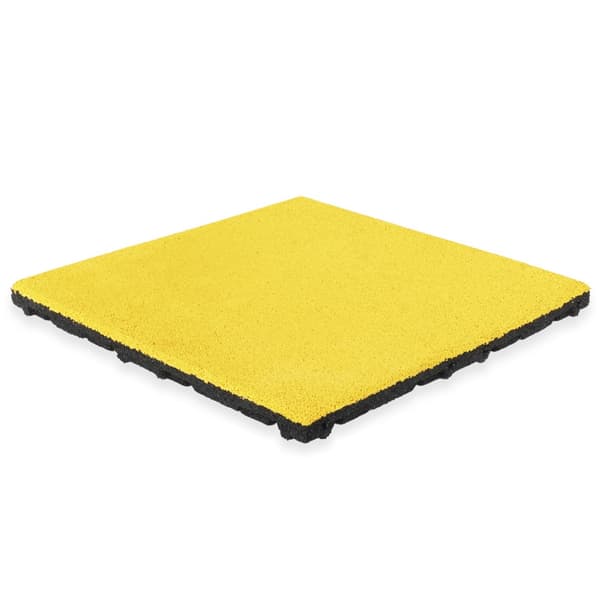 Gummiflise EPDM toplag - 50 x 50 cm - 45 mm - Gul