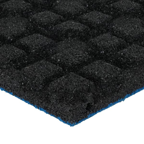 Gummiplatta EPDM toppskikt - 50x50 cm - 45 mm - Klarblå