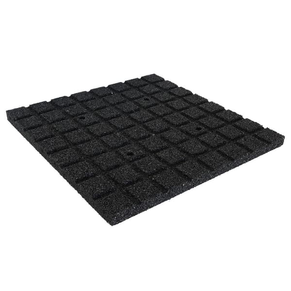 Gummi Kakel 30mm - 50x50 cm - Svart