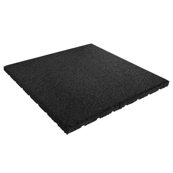 Gummi Kakel 25mm - 50x50 cm - Svart