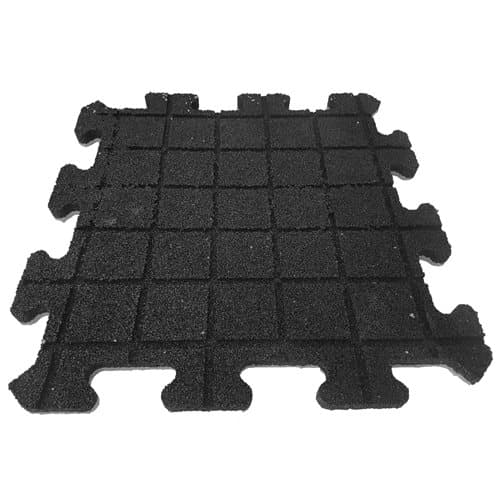 Gummibricka 25mm Pusselsystem Mellanstycke - 50x50 cm - Grå
