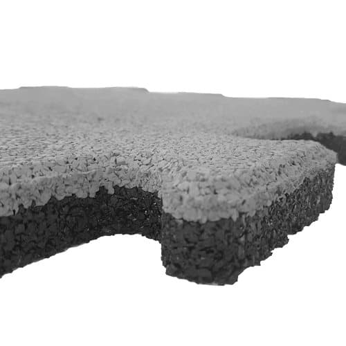 Gummibricka 25mm Pusselsystem Mellanstycke - 50x50 cm - Grå