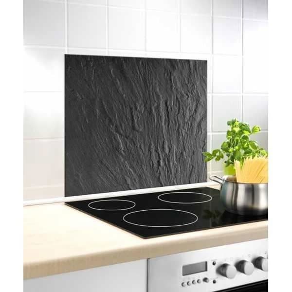 WENKO Huvbas, "Slate"-glasstänkskydd för kök, härdat glas, 60x50 cm, flerfärgad