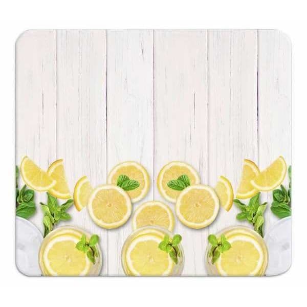 WENKO Huvbotten, Köksstänk, "Citroner", härdat glas, 56x50 cm, Flerfärgad