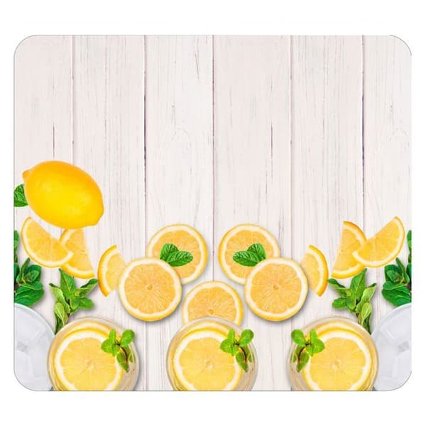 WENKO Huvbotten, Köksstänk, "Citroner", härdat glas, 56x50 cm, Flerfärgad