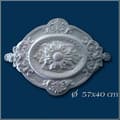 Miniatyrbild 2 av 5: PROVISTON Rosett Polystyren Diameter 570 x 400 mm Vit