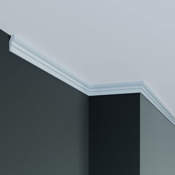 PROVISTON Taklist 25 x 15 x 2000 mm Polyuretan Vit Hög kvalitet Stuckatur Robust Hållbar Stötsäker 2 meter...