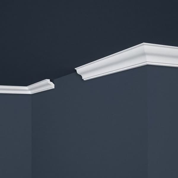 PROVISTON Mått "Nr. 22" tak Polystyren 30 x 30 x 2000 mm Vit Karmlist