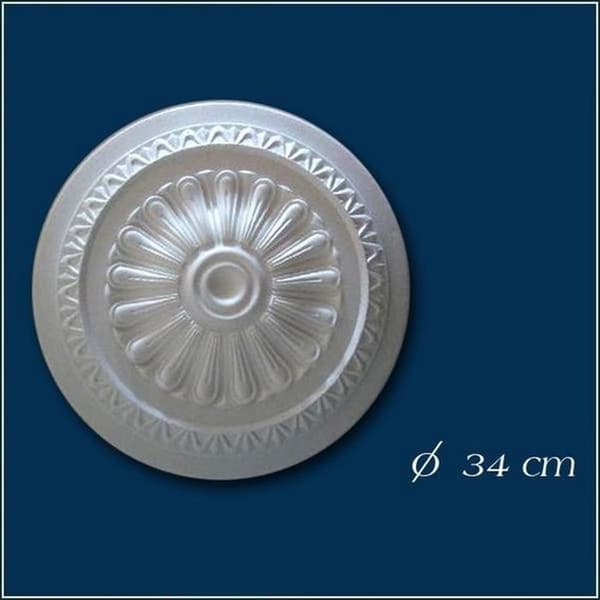 PROVISTON Stuckros med polystyren Diameter 340 mm Vit Hög kvalitet Stabil Enkel montering Takrosett Väggdekoration...