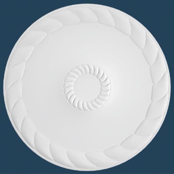Elegant rosett Marbet R-22 | Ø 60 cm | vit lättviktspolystyren