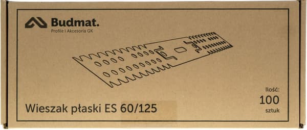 Platt hängare ES 60/125 gr. 0,8