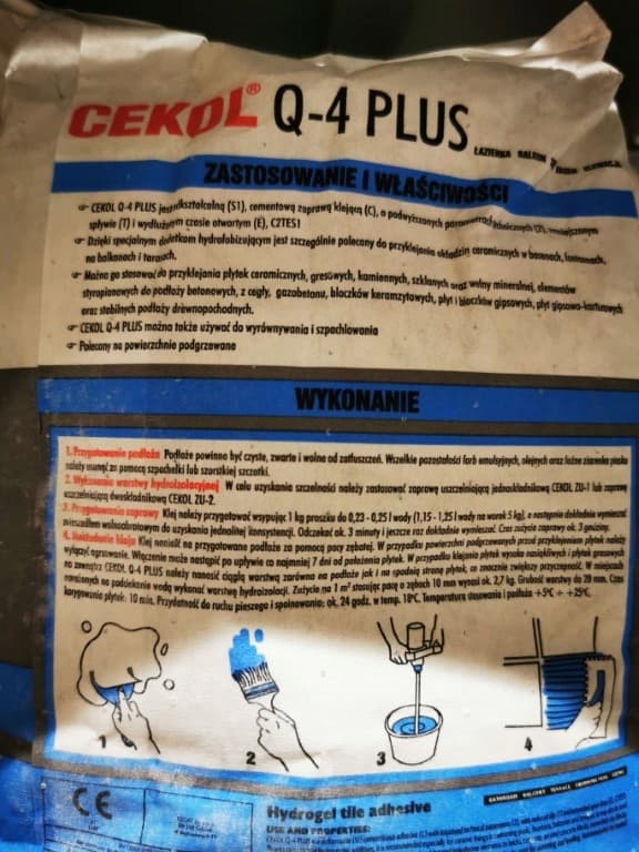 Q4 plus hydrogel fliseklæber 5 kg