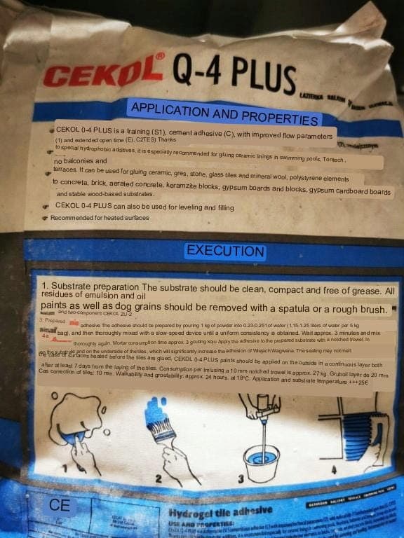 Q4 plus hydrogel fliseklæber 5 kg