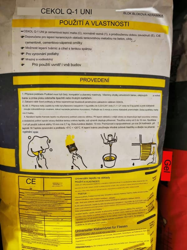 Universal fliseklæber Q1 uni 5 kg