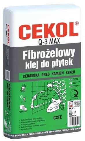 Fibergel fliseklæber Q3 maks. 5 kg