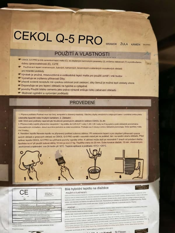 Q5 pro hybrid fliseklæber hvid 5 kg